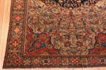 Corner Of Floral Antique Persian Mishan Malayer Rug 70770 by Nazmiyal NYC