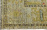 Corner Of Geometric Contemporary Modern Turkish Oushak Rug 60410 by Nazmiyal NYC