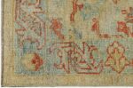 Corner Of Small Size Decorative Modern Turkish Oushak Rug 60409 by Nazmiyal NYC
