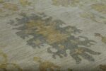 Details Large Modern Floral Tuskish Oushak Rug 60398 by Nazmiyal NYC