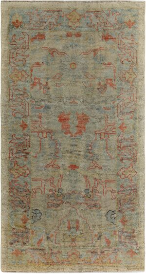 Earth Tones Modern Turkish Oushak Rug 60396 by Nazmiyal NYC