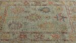 Field Of Tribal Design Modern Turkish Oushak Rug 60395 by Nazmiyal NYC