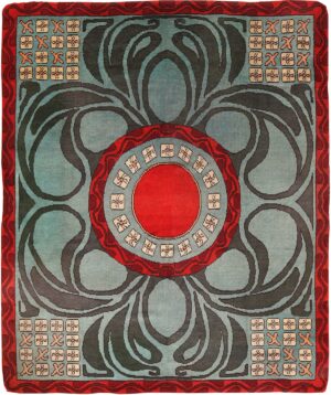 Geometric Antique French Art Deco Rug 70735 by Nazmiyal NYC
