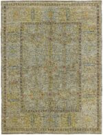 Geometric Contemporary Modern Turkish Oushak Rug 60410 by Nazmiyal NYC
