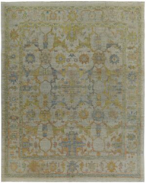Modern Turkish Oushak Room Size Rug 60401 by Nazmiyal NYC