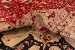 Pile Of Antique Indian Agra Medallion Rug 70775 by Nazmiyal NYC