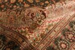 Pile Of Fine Floral Silk Vintage Persian Qum Rug 70791 by Nazmiyal NYC
