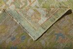 Pile Of Light Green Modern Turkish Oushak Runner Rug 60400 by Nazmiyal NYC