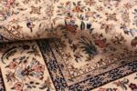 Pile Of Small Vintage Persian Silk and Wool Isfahan Rug 70784 by Nazmiyal NYC
