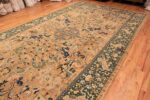 Side View Of 18th Century Antique Portuguese Needlepoint Arraiolos Rug 70644 by Nazmiyal NYC