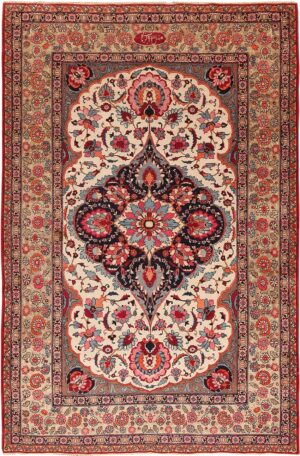 Small Antique Persian Kerman Rug 70768 by Nazmiyal NYC