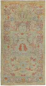 Small Size Decorative Modern Turkish Oushak Rug 60409 by Nazmiyal NYC