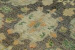 Texture Of Charcoal Grey Background Modern Turkish Oushak Rug 60412 by Nazmiyal NYC