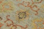 Texture Of Small Size Contemporary Modern Turkish Oushak Rug 60415 by Nazmiyal NYC