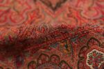 Texture Of Square Antique Indian Shawl 46117 by Nazmiyal NYC