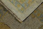 Weave Of Floral Light Green Modern Turkish Oushak Carpet 60414 by Nazmiyal NYC