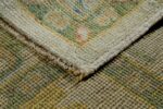 Weave Of Light Green Floral Modern Turkish Oushak Rug 60408 by Nazmiyal NYC