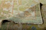 Weave Of Light Green Modern Turkish Oushak Runner Rug 60400 by Nazmiyal NYC