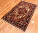 Whole View Of Antique Persian Mohtashem Kashan Rug 70765 by Nazmiyal NYC