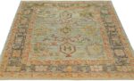 Whole View Of Small Size Contemporary Modern Turkish Oushak Rug 60415 by Nazmiyal NYC