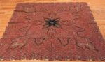 Whole View Of Square Antique Indian Shawl 46117 by Nazmiyal NYC