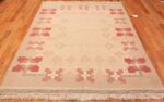 Whole View Of Vintage Flat Woven Swedish Kilim Scandinavian Rug 48978 by Nazmiyal NYC