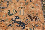 Woman 18th Century Antique Portuguese Needlepoint Arraiolos Rug 70644 by Nazmiyal NYC