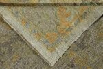 Back Of Decorative Garden Design Modern Turkish Oushak Rug 60425 by Nazmiyal NYC
