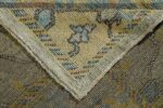 Back Of Garden Design Modern Turkish Oushak Rug 60420 by Nazmiyal NYC