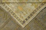 Back Of Geometric Design Modern Turkish Oushak Rug 60422 by Nazmiyal NYC