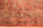 Border Of Large Antique Turkish Oushak Area Rug 70377 by Nazmiyal NYC