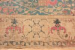 Border Of Vase Design Antique Indian Agra Rug 70802 by Nazmiyal NYC