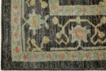 Corner Of Floral Modern Turkish Oushak Area Rug 60424 by Nazmiyal NYC