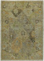 Decorative Garden Design Modern Turkish Oushak Rug 60425 by Nazmiyal NYC