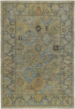 Garden Design Modern Turkish Oushak Rug 60420 by Nazmiyal NYC