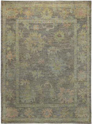 Small Size Modern Turkish Oushak Area Rug 60421 by Nazmiyal NYC