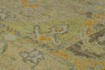 Texture Of Decorative Garden Design Modern Turkish Oushak Rug 60425 by Nazmiyal NYC