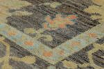 Texture Of Floral Modern Turkish Oushak Area Rug 60424 by Nazmiyal NYC