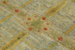 Texture Of Geometric Design Modern Turkish Oushak Rug 60422 by Nazmiyal NYC
