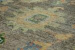 Texture Of Grey Background Modern Turkish Oushak Rug 60427 by Nazmiyal NYC