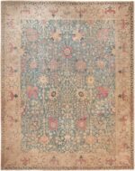 Vase Design Antique Indian Agra Rug 70802 by Nazmiyal NYC