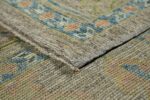 Weave Of Grey Background Modern Turkish Oushak Rug 60427 by Nazmiyal NYC