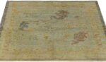 Whole View Of Small Square Modern Turkish Oushak Rug 60423 by Nazmiyal NYC