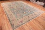 Whole View Of Vase Design Antique Indian Agra Rug 70802 by Nazmiyal NYC