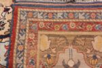 Back Of Antique Persian Silk Heriz Rug 70216 by Nazmiyal NYC