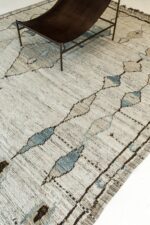 Border Of Berber Design Modern Moroccan Rug 60552 by Nazmiyal NYC