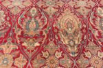 Close Up Oversized Antique Persian Shield Design Kerman Rug 70810 by Nazmiyal NYC
