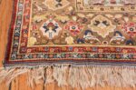 Corner Of Antique Persian Silk Heriz Rug 70216 by Nazmiyal NYC