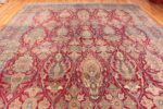 Details Oversized Antique Persian Shield Design Kerman Rug 70810 by Nazmiyal NYC