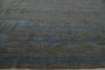 Details Washed Out Decorative Modern Turkish Oushak Rug 60503 by Nazmiyal NYC
